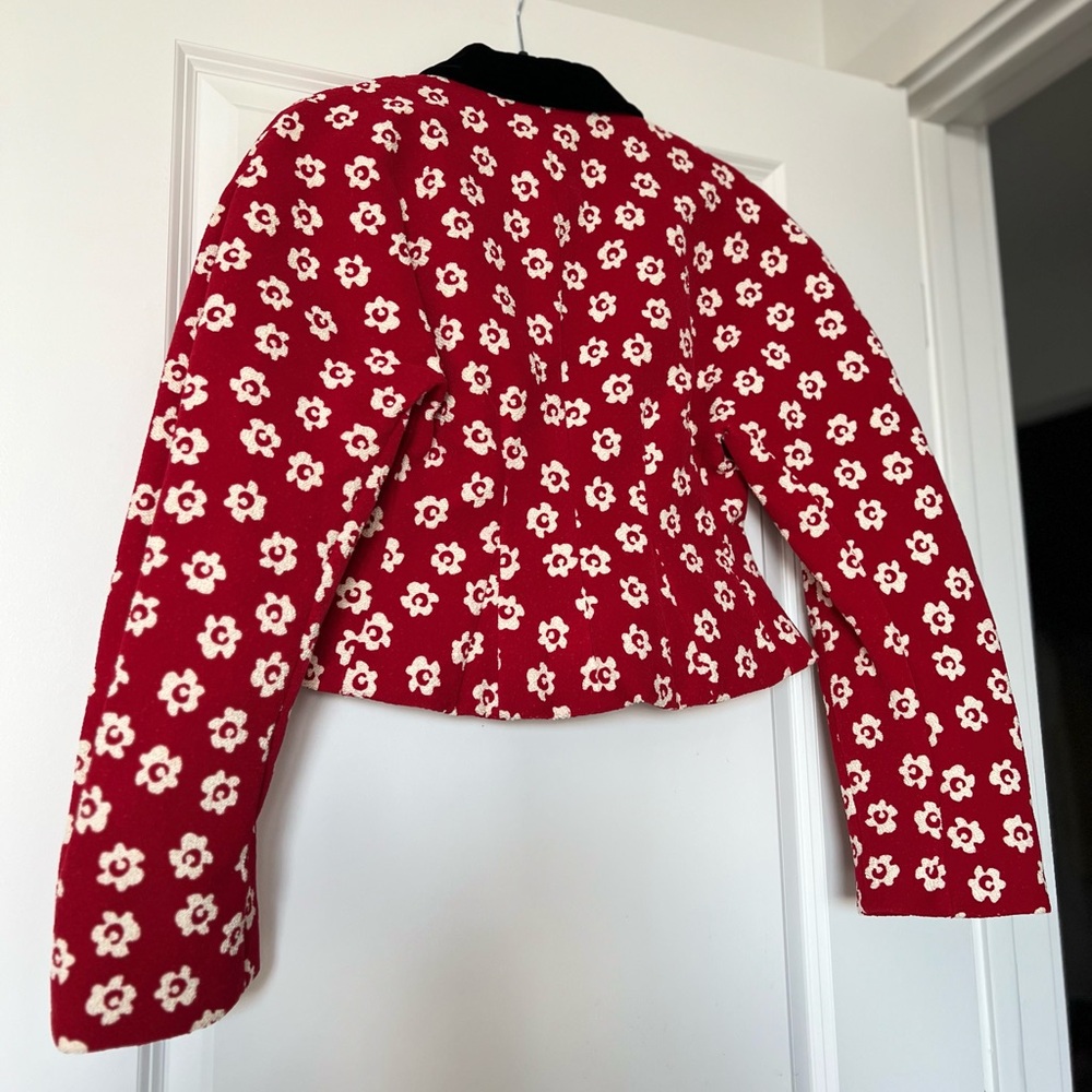NWT Tory Burch Runway FLOWER STENCIL BOUCLÉ JACKET 8 $1,598 - Picture 14 of 16
